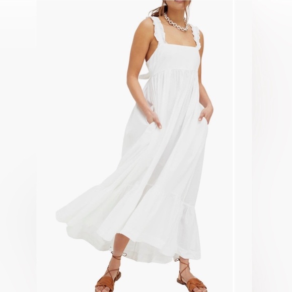 Free People White Maxi Dress - Picture 1 of 4